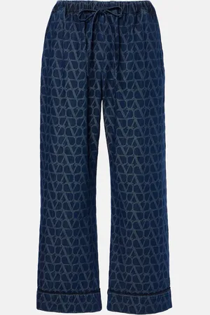 VALENTINO Toile Iconographe cropped jeans