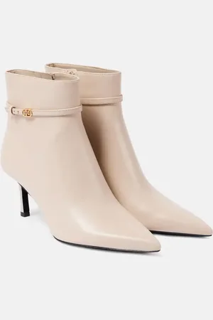 Tory Burch Double T Buckle 65 leather ankle boots