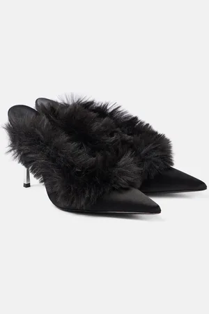 MAGDA BUTRYM Faux shearling leather mules