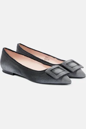 Roger Vivier Gommettine denim ballet flats