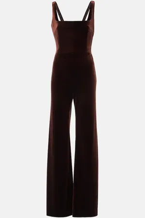 GALVAN Vesper velvet jumpsuit