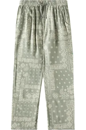 Rylee + Cru Ethan printed linen and cotton pants