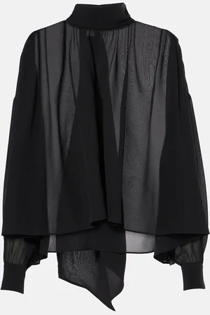 Chloé ChloÃ© Tie-neck silk georgette blouse