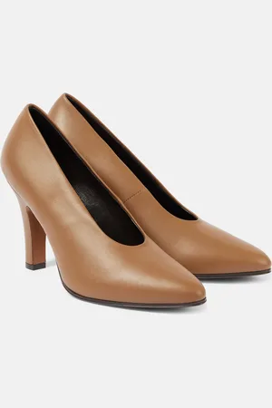 The Row Prudens leather pumps