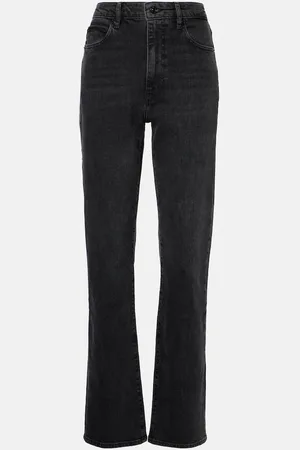 Frame Ruler high-rise straight-leg jeans