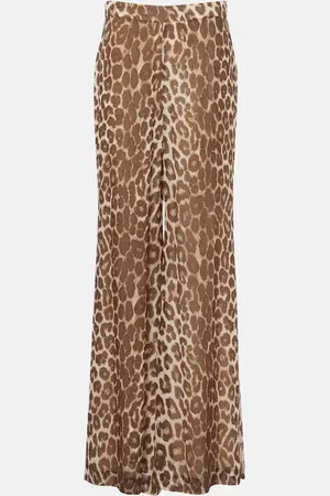 ZIMMERMANN Leopard-print flared pants