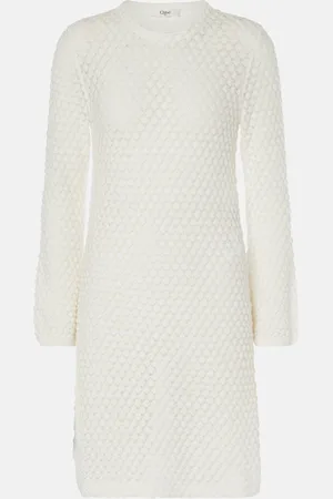 Chloé ChloÃ© Waffle-knit cotton sweater dress