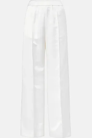 Jil Sander High-rise satin wide-leg pants