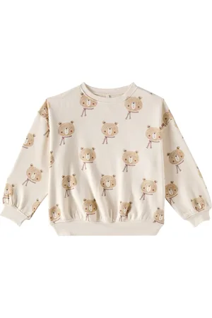 Rylee + Cru Bears cotton-blend sweatshirt