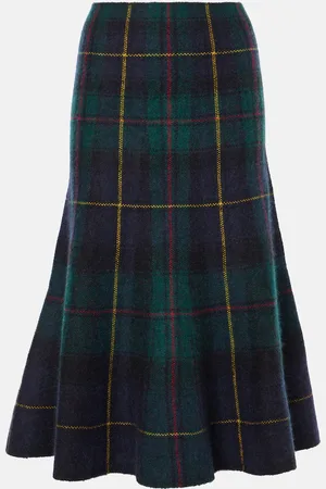 Ralph Lauren Plaid midi skirt
