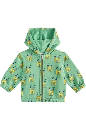 Bobo Choses Baby printed cotton zip-up hoodie