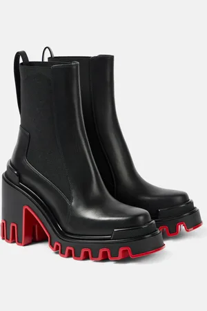 Christian Louboutin Marchacroche Duna 95 leather ankle boots