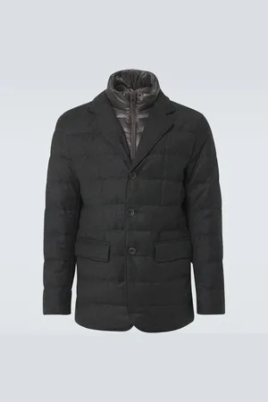 HERNO Convertible wool and cashmere down blazer