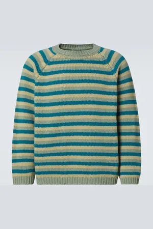 BODE Mossy Glen striped wool sweater