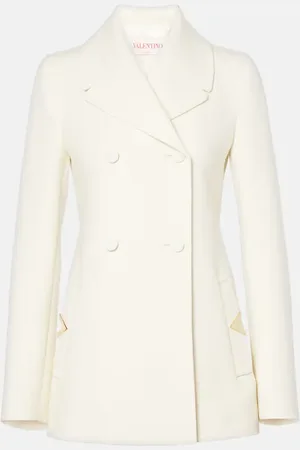 VALENTINO Wool-blend crÃªpe blazer