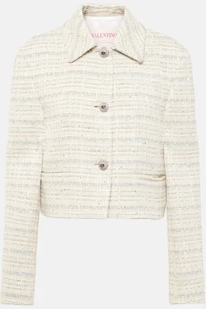 VALENTINO Mossi cotton-blend jacket