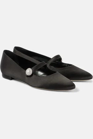 Manolo Blahnik Marijana satin ballet flats