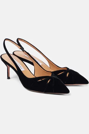 Aquazzura Moves 65 suede slingback sandals