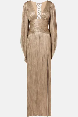 MARIA LUCIA HOHAN Alana pleated silk tulle gown