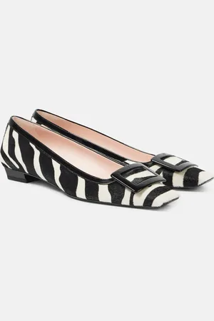 Roger Vivier Belle Vivier calf hair ballet flats