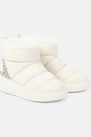 Jimmy Choo Xan shearling-lined leather snow boots