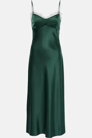 VERONICA BEARD Bixie silk-blend satin slip dress