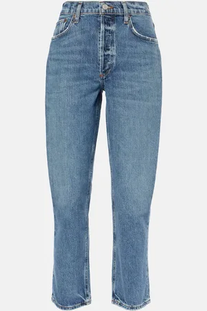 AGOLDE Riley high-rise cropped straight jeans