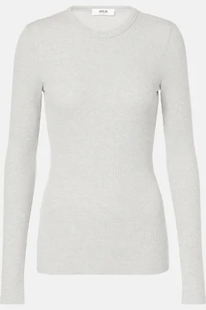 AGOLDE Delphi ribbed-knit jersey top