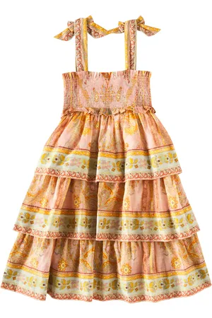 ZIMMERMANN Wylie Tiered Shirred printed cotton dress