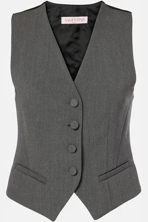 VALENTINO Wool gabardine vest