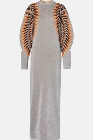 Paco rabanne LamÃ© jacquard maxi dress