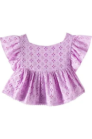 POUPETTE ST BARTH Cycas broderie anglaise cotton top