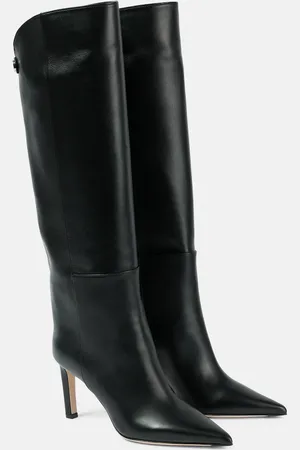 Jimmy Choo Alizze 85 leather knee-high boots