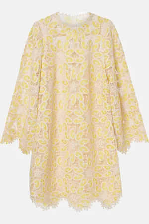 ZIMMERMANN Floral lace cotton minidress