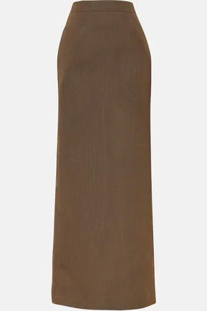 Bottega Veneta Wool twill maxi skirt