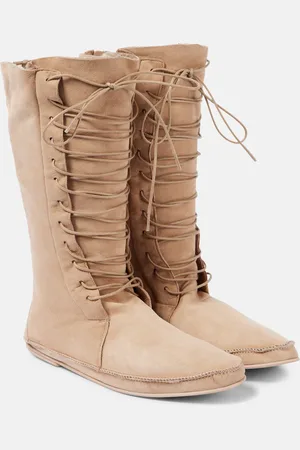 The Row Tyler suede lace-up boots