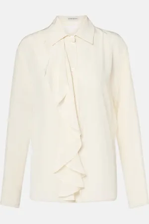Victoria Beckham Ruffled silk blouse