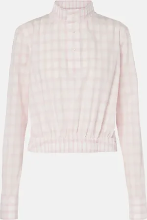 Loewe Checked cotton top