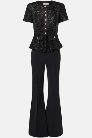 Self-Portrait BouclÃ© jumpsuit