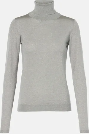 Brunello Cucinelli Cashmere and silk-blend turtleneck sweater