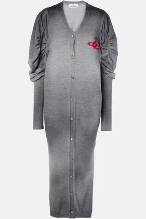 Vivienne Westwood Orb ruched wool sweater dress