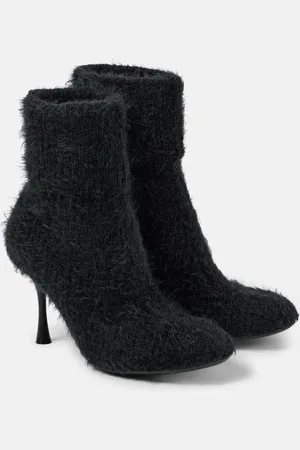 Gianvito Rossi 85 knitted bootie