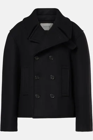 Saint Laurent Oversized virgin wool peacoat