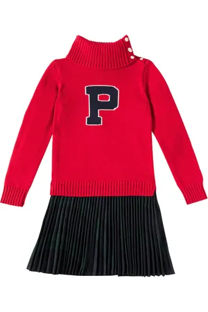 Ralph Lauren Cotton intarsia sweater dress
