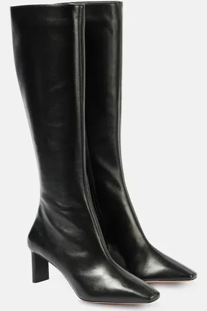 Aquazzura Zenn 65 leather knee-high boots