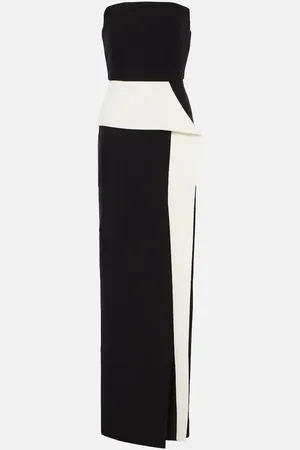 Roland Mouret Strapless crÃªpe gown