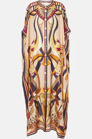 Camilla Printed silk kaftan