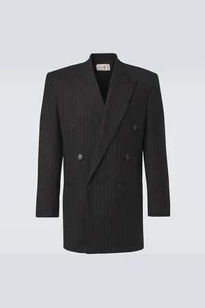 Saint Laurent Pinstripe wool gabardine suit jacket