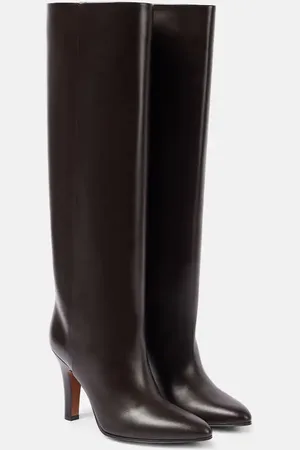 The Row Prudence leather knee-high boots