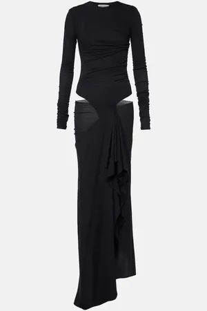 Sportmax Astoria printed silk twill gown